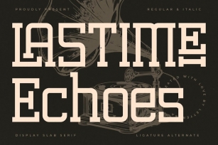 Lastime Echoes Display Slab Serif Font Download