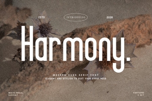 Harmony - Modern Sans Serif Font Font Download