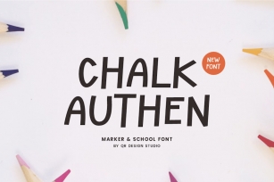 Chalk Authen - Marker & School Font Font Download