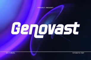 Genovast - Futuristic Font Font Download