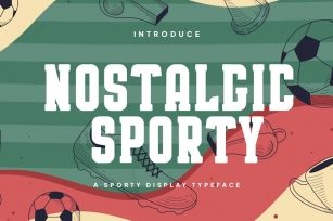 Nostalgic Sporty - Sporty Display Typeface Font Download