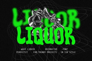 Liquor - Wavy Liquid Font Font Download