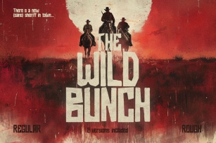 The Wild Bunch - Western Cowboy Display Font Font Download