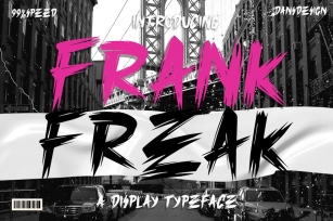 Frank Freak Marker Brush Display Font Font Download