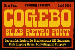 Cogebo - Slab Retro Font Font Download