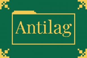 Antilag - Pixel Font Font Download