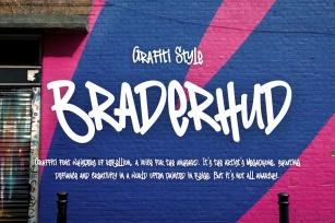 Braderhud | Grafiti Style Font Download