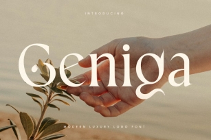 Geniga - Modern Luxury Logo Font Font Download