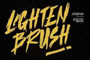 Lighten Brush Display Font Font Download