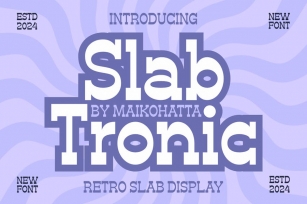 Slab Tronic - Retro Slab Display Font Download