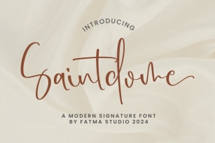 Saintdome - Signature Font Font Download