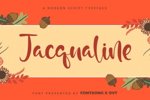 Jacqualine - A Modern Script Typeface Font Download