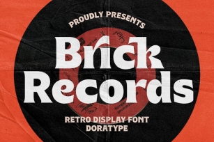 Brick Records - Retro Serif Font Download