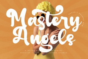 Mastery Angels Retro Handwritten Script Font Download