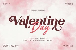 Valentine Day - A Modern Serif Typeface Font Download