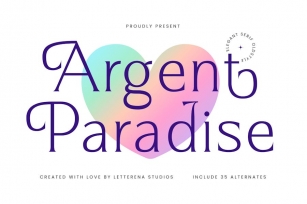 Argent Paradise Elegant Serif Oldstyile Font Download