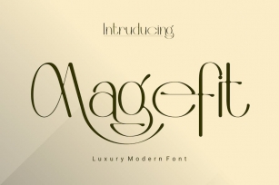 Magefit - Luxury Modern Font Font Download