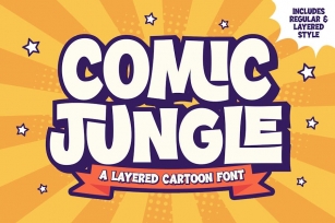 Comic Jungle a Playful Cartoon Font Combination Font Download