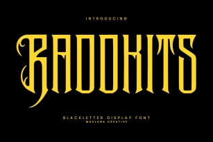 Raddkits Blackletter Display Font Font Download