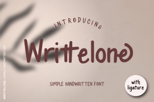 Writtelone - Simple Handwritten Font Download