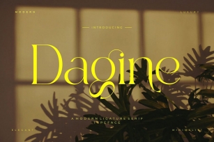 Dagine Modern Ligature Serif Typeface Font Download