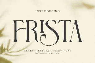 FRISTA || modern ligature Font Download