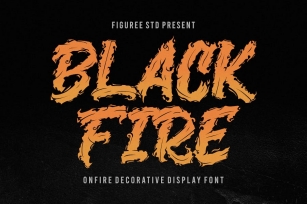 Black Fire - Onfire Decorative Font Font Download
