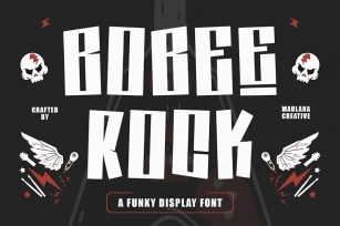 Bobee Rock Fun Display Font Font Download