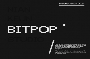Bitpop - Pixel Font Font Download