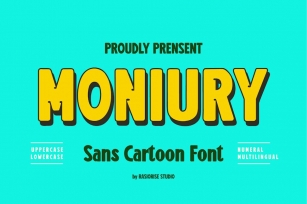 Moniury - Sans Cartoon Font Font Download