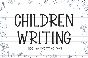 Children Writing - Kids Font Font Download