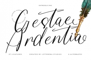 Gestae Ardentia Modern Handwritten Font Download