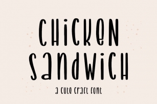 Chicken Sandwich - Food Font Font Download