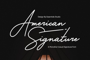 ES American Signature Font Download
