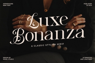 Luxe Bonanza - Classic Elegant Stylish Serif Font Download