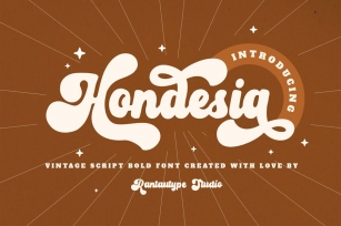 Hondesia Vintage Bold Script Font Font Download