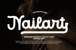 Nailart - Monoline Rounded Font Font Download