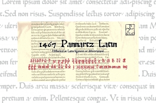 1467 Pannartz Latin Font Download