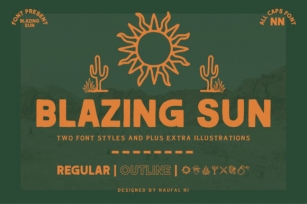 Blazing Sun Font Download