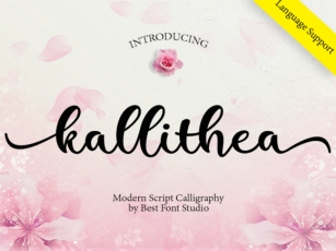 Kallithea Script Font Download