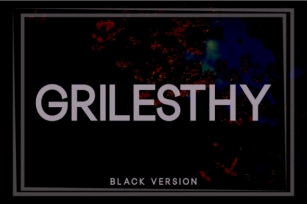 Grilesthy Black Font Download