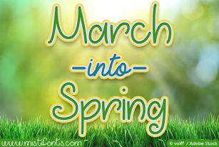 March into Spring Font Download