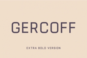 Gercoff Extra Bold Font Download