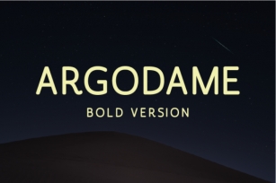 Argodame Bold Font Download