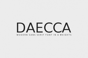 Daecca Family Font Download