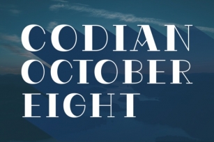 Codian October Eight Font Download