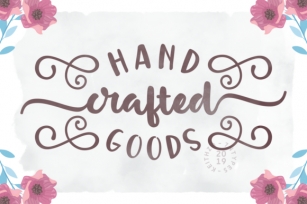 Handcrafted Goods Font Download