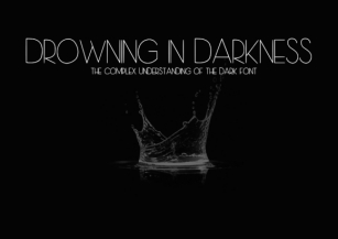 Drowning in Darkness Font Download
