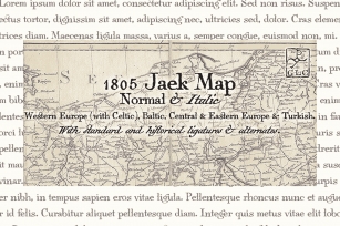 1805 Jaek Map Font Download