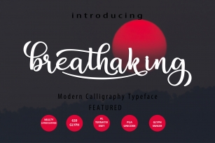 Breathaking Script Font Download